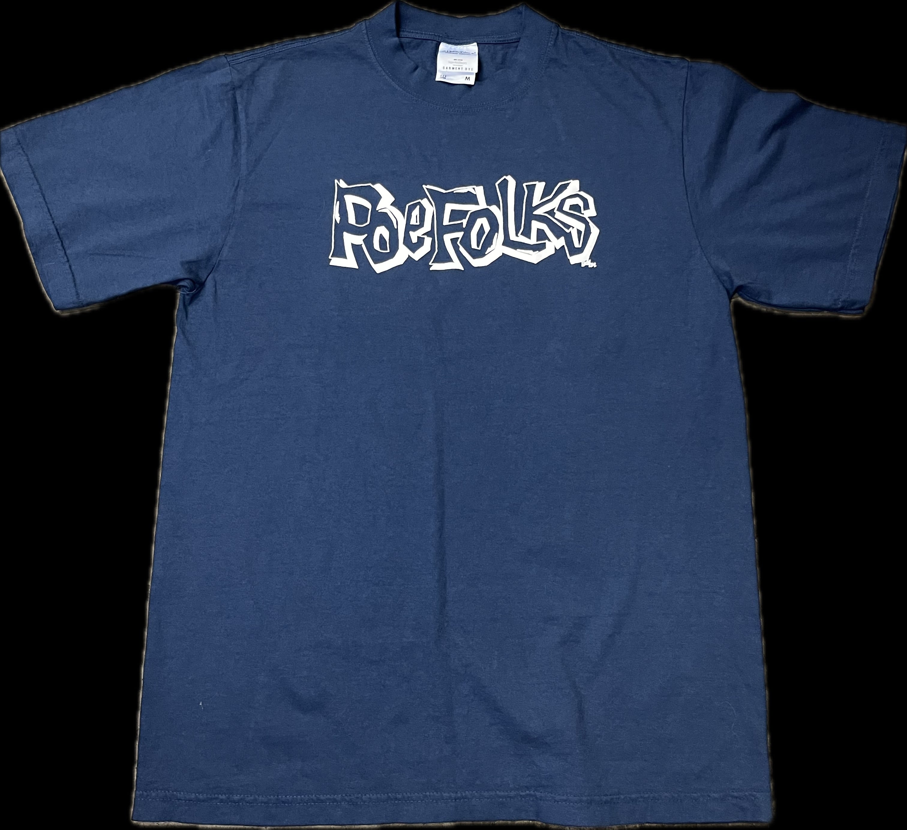 “Pushing P” Peace Heavy Tee Blue